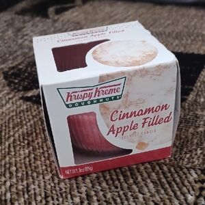 4/$40 New "Krispy Kreme Cinnamon Apple Filled" Scented Candle - 3 oz./85g